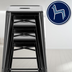 Scaun de bar Joshua negru