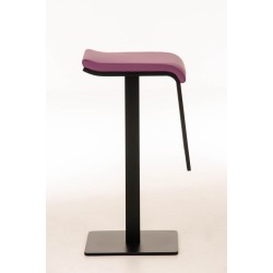 Scaun de bar Lameng din piele ecologică B78 violet