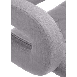 Scaun de bar Dublin, material textil gri C