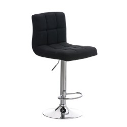 Scaun de bar Peru, material textil negru C