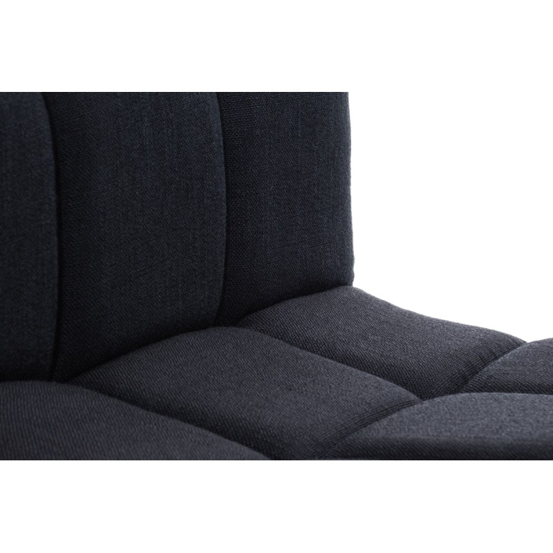 Scaun de bar Peru, material textil negru C