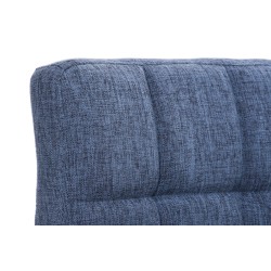 Scaun de bar Peru, material textil albastru C