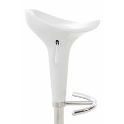 Set de 2 scaune de bar Saddle albe