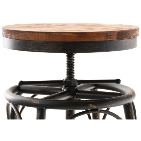 Scaun de bar din bronz cu grindă