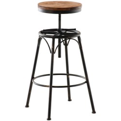 Scaun de bar din bronz cu grindă