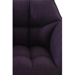 Scaun de bar din material textil Damaso E, violet