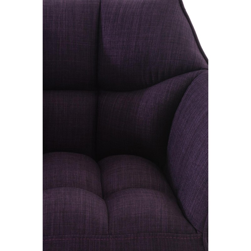 Scaun de bar din material textil Damaso E, violet