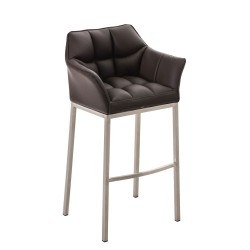 Scaun de bar Damaso E cu bază maro cu 4 picioare
