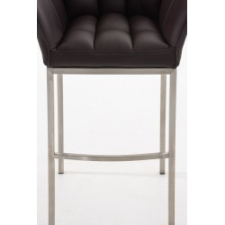 Scaun de bar Damaso E cu bază maro cu 4 picioare