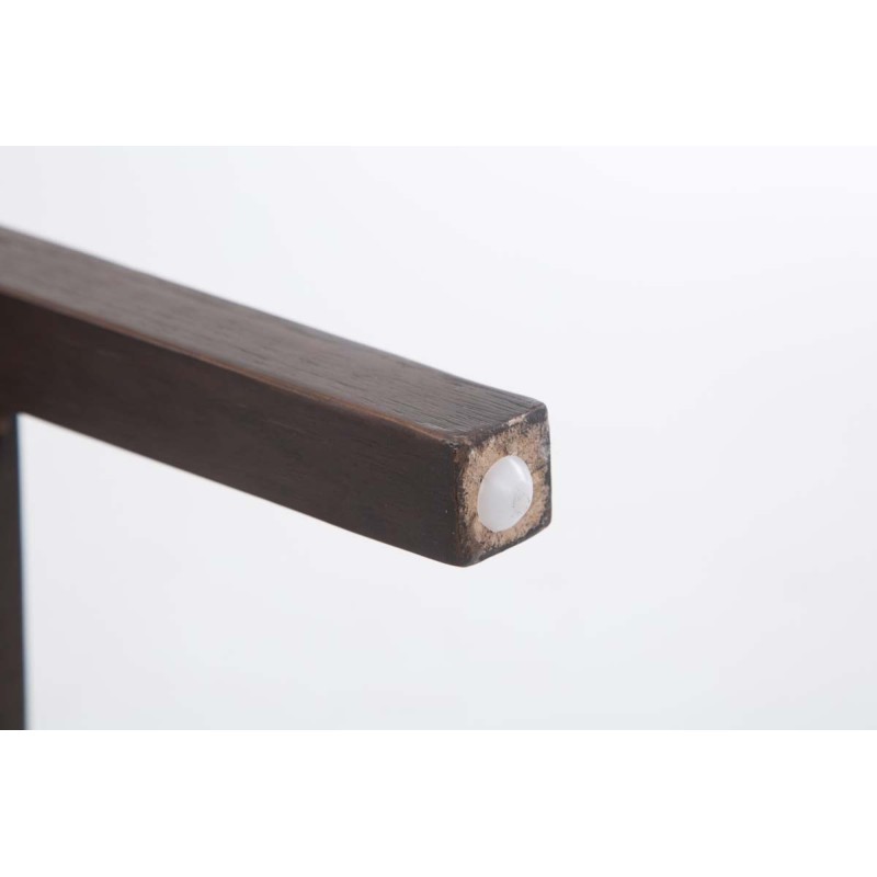 Scaun de bar Louise din material textil maro antic