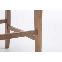 Scaun de bar Louise, material textil gri antic deschis