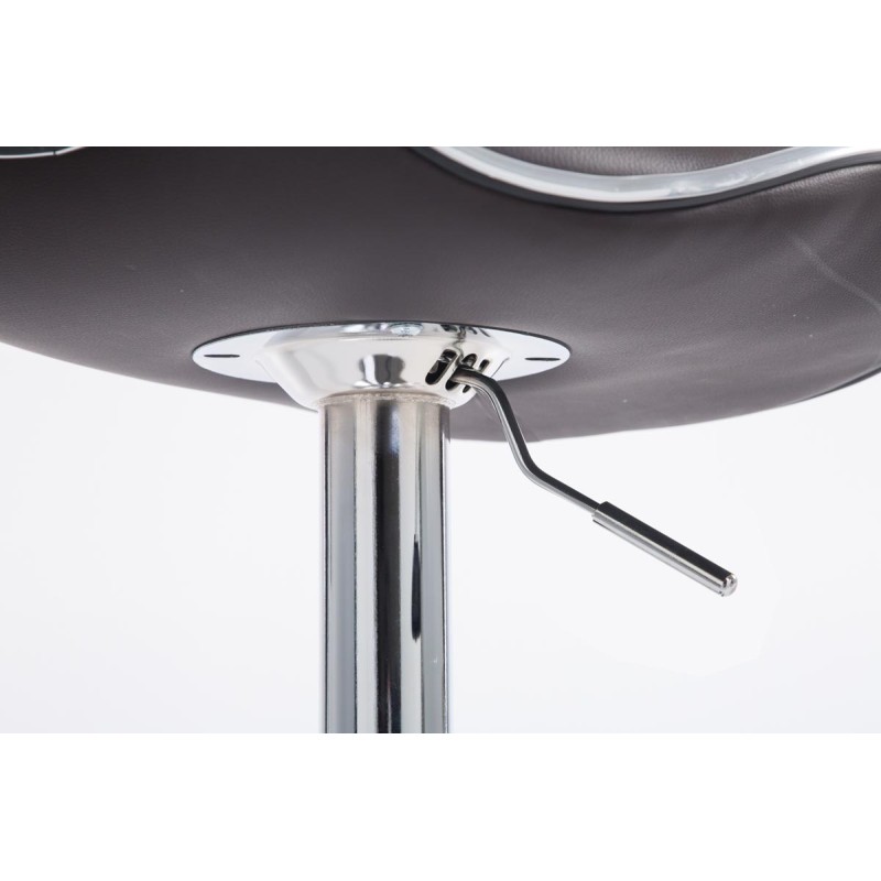 Scaun de bar cromat maro Las Vegas V2