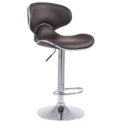 Scaun de bar cromat maro Las Vegas V2