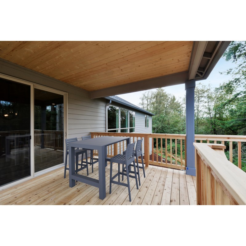 Scaun de bar Ares gri închis