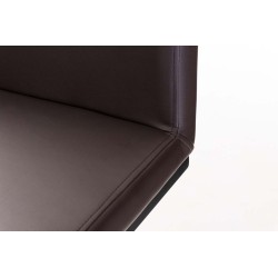 Scaun de bar Panama B din piele ecologică maro