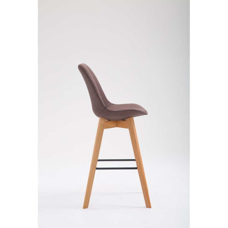 Scaun de bar Metz din material textil Natura maro