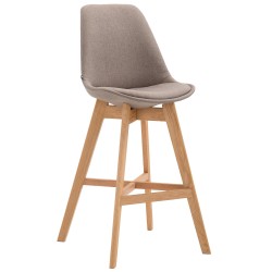 Scaun de bar Cannes, material textil Natura taupe