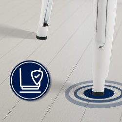 Scaun de bar Joshua alb antic