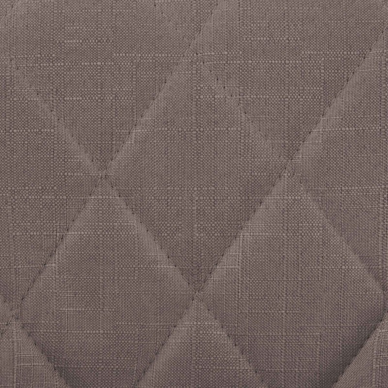 Scaun de bar Lazio, material textil, crom taupe
