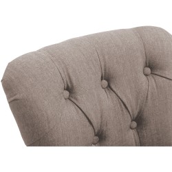 Scaun de bar din material textil Lakewood, culoare taupe antic deschis