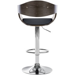 Scaun de bar Kingston C, negru/gri