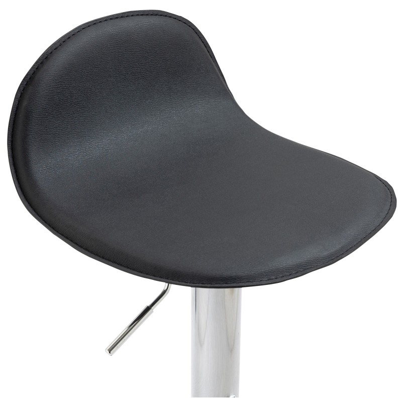 Set de 2 scaune de bar Lana V2 cromate și negre