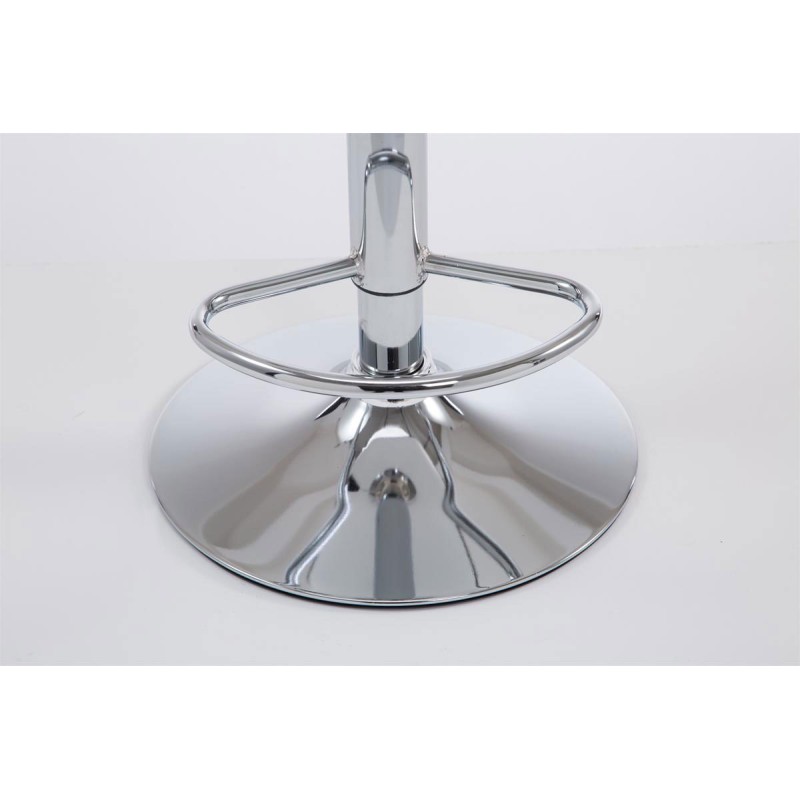 Set de 2 scaune de bar Las Vegas V2 din material textil cromat maro