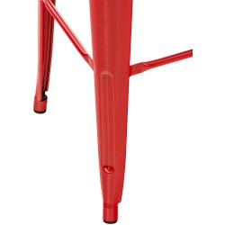 Set de 2 scaune de bar Mason roșii