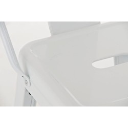 Scaun de bar Aiden alb