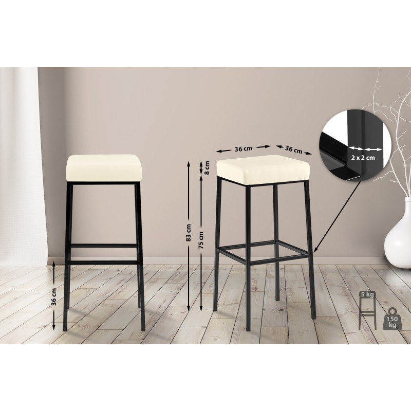 Scaun de bar Montreal B85 crem