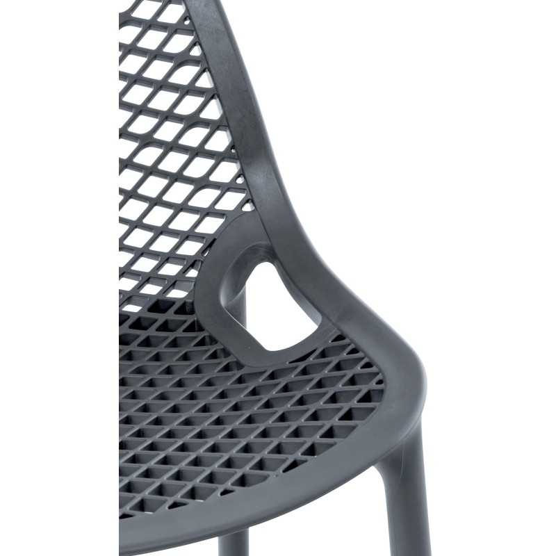 Scaun de bar cu aer, gri închis