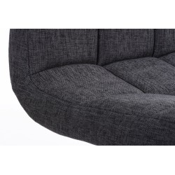 Scaun de bar Peru, material textil gri deschis C