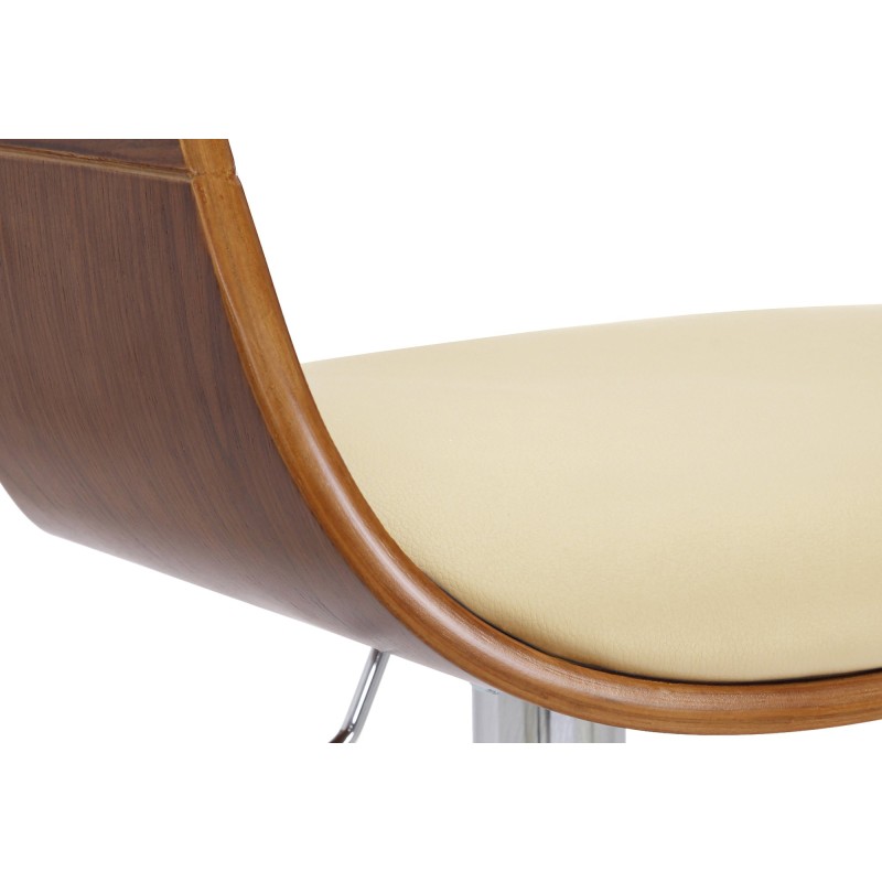 Scaun de bar Kingston C, nuc/crem