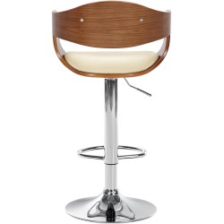 Scaun de bar Kingston C, nuc/crem