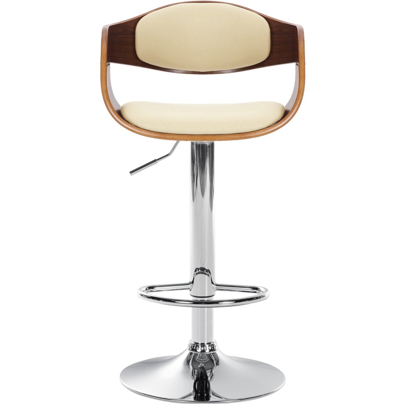 Scaun de bar Kingston C, nuc/crem