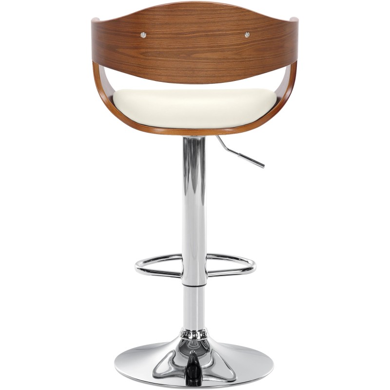 Scaun de bar Kingston C, nuc/alb