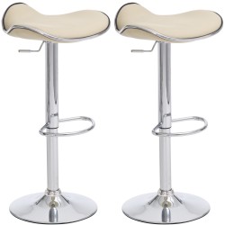 Set de 2 scaune de bar Shanghai C crem