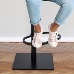 Scaun de bar Damaso B din material textil albastru