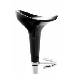 Scaun de bar negru tip șa