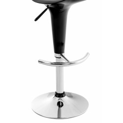 Scaun de bar negru tip șa