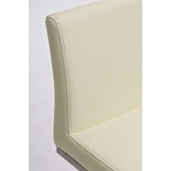 Scaun de bar Panama E din piele ecologică crem