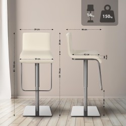 Scaun de bar crem Lemon E