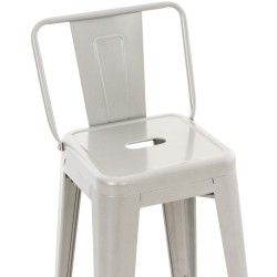 Scaun de bar Mason argintiu