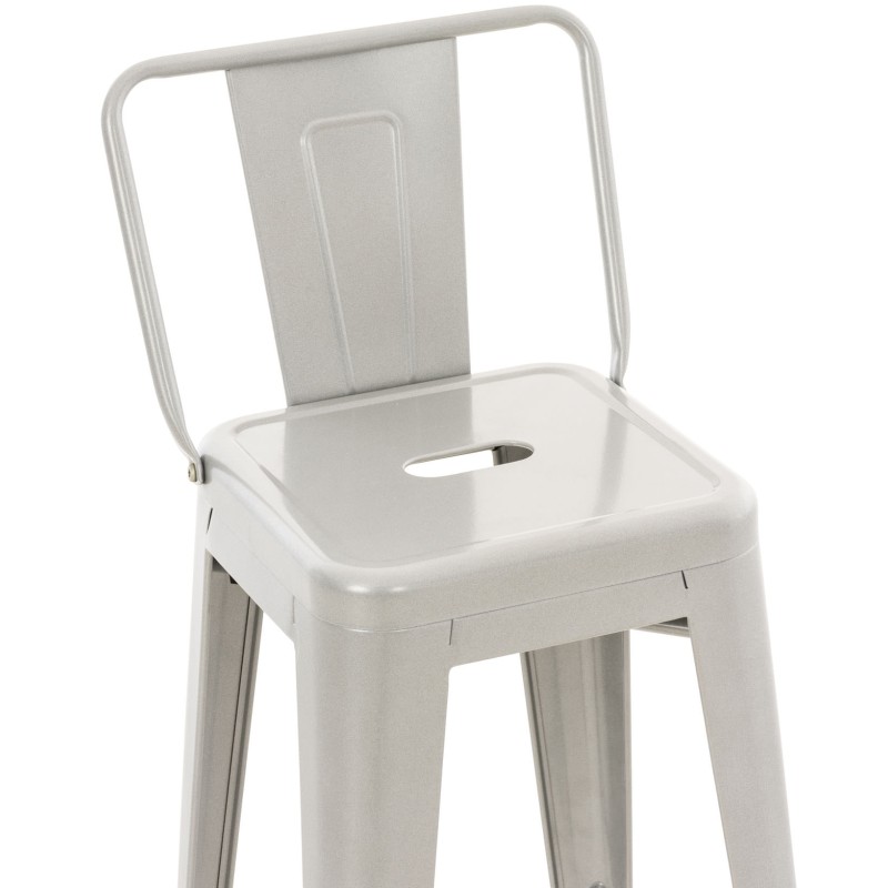 Scaun de bar Mason argintiu