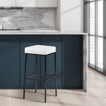 Scaun de bar Montreal B85 alb
