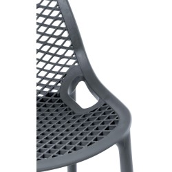 Scaun de bar cu aer, gri închis