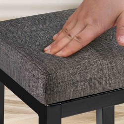 Scaun de bar Taylor B80 din material textil gri