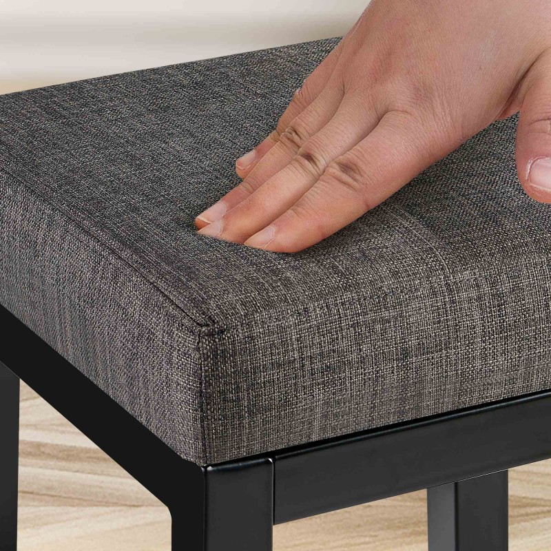 Scaun de bar Taylor B80 din material textil gri