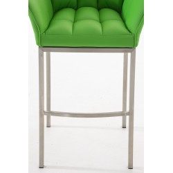 Scaun de bar Damaso E cu bază cu 4 picioare, verde