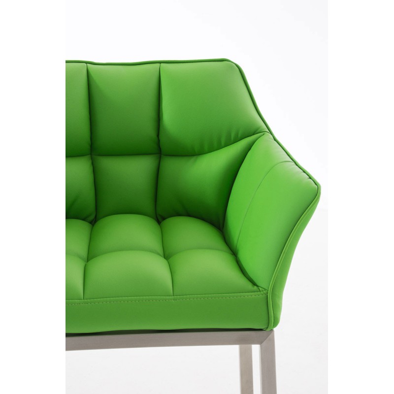 Scaun de bar Damaso E cu bază cu 4 picioare, verde